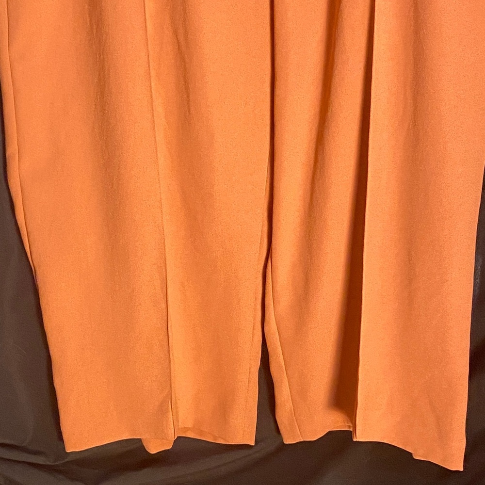 EUC SPANX coral Orange Wide-Leg elastic waist dress Pants 3x - Picture 3 of 11